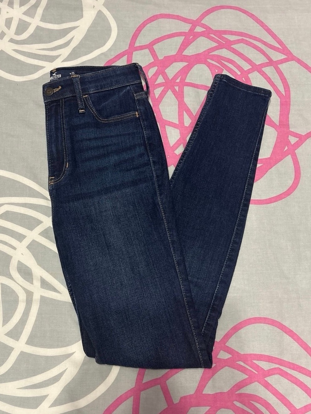 Hollister Dark Wash Ultra High-Rise Skinny Jeans